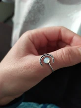 Anillo ajustable abierto de piedra lunar para mujer, de Color plata sortija de compromiso, Circonia cúbica, zirconia, circonita, zirconita, Estilo Vintage