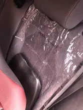 Cubierta protectora de respaldo para asiento de coche, cubierta transparente de limpieza, antipatadas, accesorios de piezas de coche