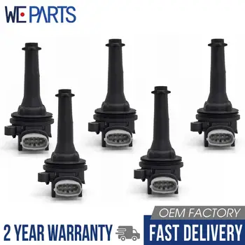 

Set of 5 Ignition Coil For Volvo S40,V50,C30,C70 Ii,2.4/T5 30713417/8677837/1371601/6M5G112029AA/0221604010