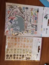 Paper Embellishments Die-Cuts Scrapbooking Journal Craft Foil-Design Printed Ephemera