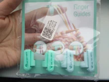 4-Yarn Guide-Thimble Sewing-Accessories Knitting-Tool Finger-Splitter Wool Plastic 4pcs
