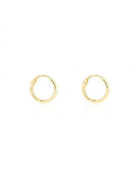 

Gold earrings Smooth Hoop 10X1.2mm