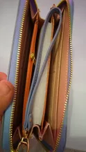 Carteras geométricas de lujo para mujer, monederos de cuero con cremallera, diseño de borla, billetera larga, monedero, tarjetero