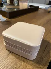 Caja de joyería para mujer, organizador de almacenamiento portátil, soporte para pendientes, cremallera, Estuche De Viaje de exhibición de joyas, 100x100x55mm