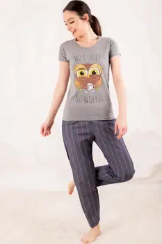 

Armonika Women Top The Owl Six Striped Sleepwear KIT ARM-20Y099023