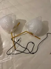 Pendant-Lights Hanging-Lamp Hoop Glass-Ball Industrial-Decor Gold Living-Room Modern Led