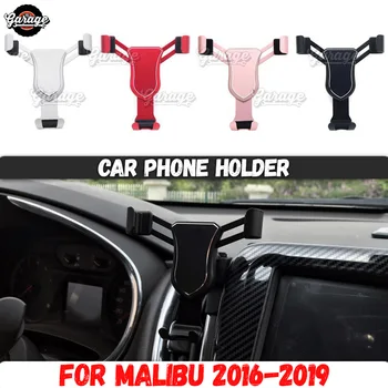 

Car phone holder case for Chevy Chevrolet Malibu 2016-2019 Aluminum Alloy 1 set decoration car styling accesories interior