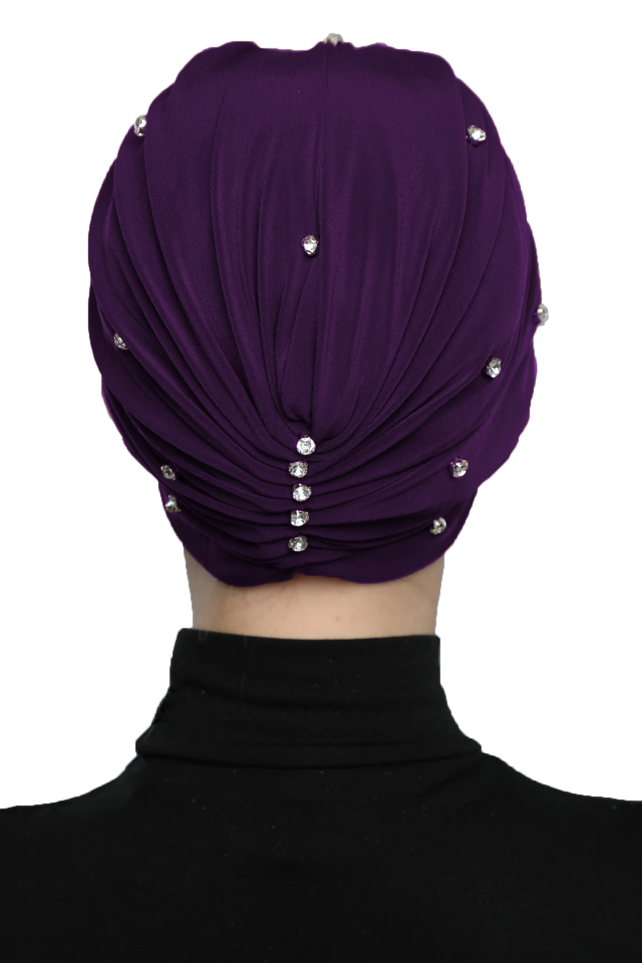 2024 New Fashion Swarovski Ready Turban Hijab Bonnet Scarf Women Beret Muslim Chemo Ramadan Abaya Veil Instant Jilbab