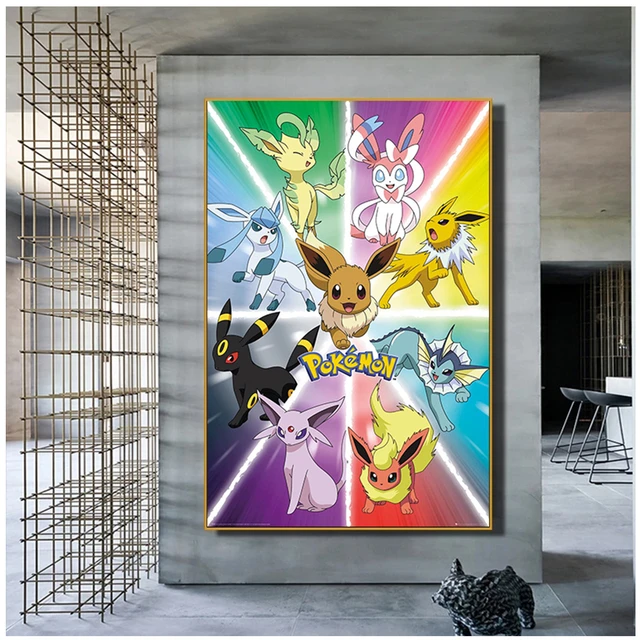 AB Pokemon Anime All Figure Peripherals Art Diamond Painting Pikachu Kits  Eeveelutions Picture Wall Decor Gifts For Kids Room - AliExpress