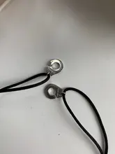 Collar con esposas y cordones de 100% Plata de Ley 925 para hombre y mujer, colgante de lunares con cuerda ajustable, Bisutería