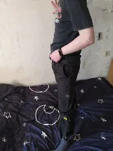 Pantalones deportivos de estilo Hip-Hop para hombre, ropa de calle informal, harén, con cinta multibolsillo, color negro, novedad de 2020