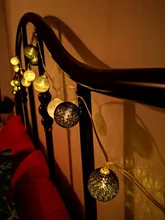 Cotton Balls Lights Lighting-Decoration Led-Fairy-Garland Leds Bedroom Holiday Christmas-Party