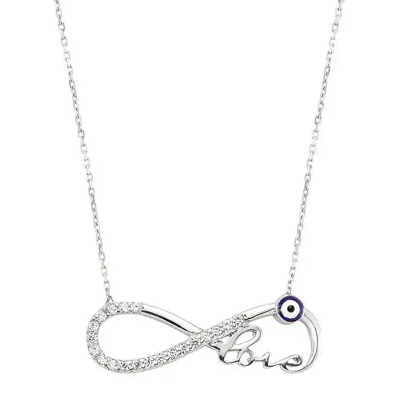 

Silver The Genres Change Infinity Love lady necklace