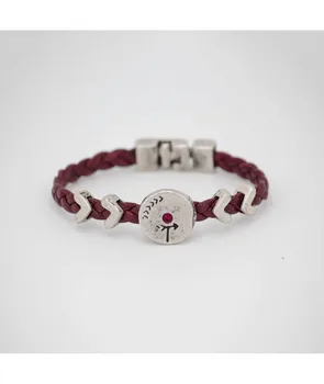 

Bracelet leather burgundy Be Light
