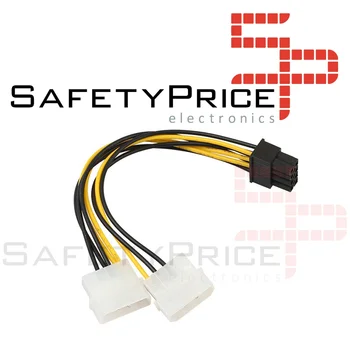

Graphics Card power Cable 8 pin (6 + 2) PCIe to double Molex 18cm R1964