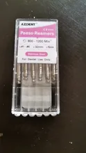 6 unids/caja AZDENT Dental endodoncia Peeso escariadores Endo archivos Gates Glidden de perforación 32mm #1-6 #2 Acero inoxidable
