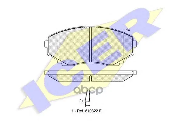 141345_колодки Дисковые Передние! Mazda Mpv 2.0i-3.0i/2.5td&4wd 96 Icer 141345 Icer арт. 141345