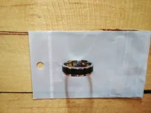 SHOUMAN-anillo de acero inoxidable 316L con abalorio para mujer, sortija con grabado personalizado, Color oro rosa, Blanco, Negro, para hombre y mujer