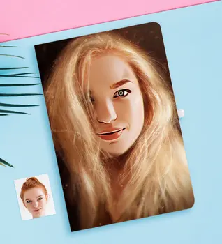 

Personalized Women 'S Abstract Caricature Of White notebook-10