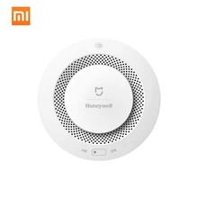 Original Xiaomi Mijia Honeywell Fire Alarm Detector Audible And Visual Alarm Work With Gateway Smoke Detector Smart Home Remote