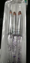 Juego de Herramientas de manicura, trazador de líneas de pintura, brochas de dibujo de flores, lápiz para dibujar pétalos, Gel UV para arte de uñas superior redondo de Metal, 3 uds.