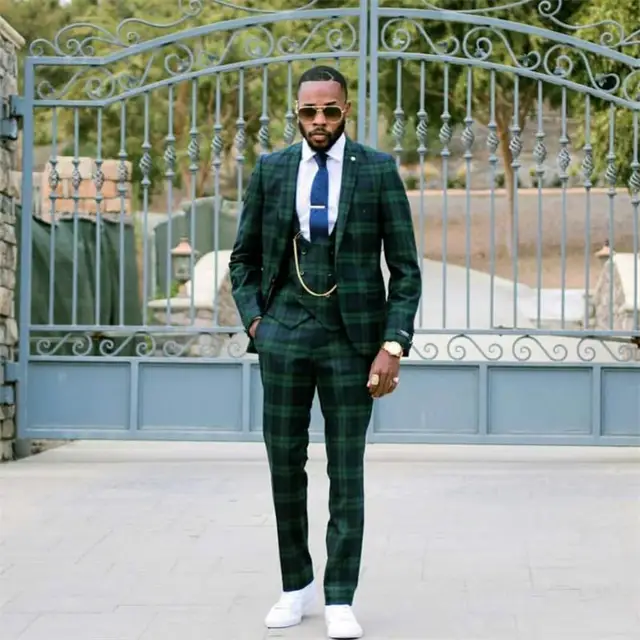 Mens Suit Jacket Pant Vest 