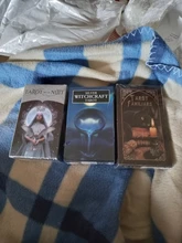 Tarot-Cards Deck Table-Board-Games Divination Witchcraft Fate Silver English Guidebook