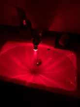 Water-Faucet Light-Up Shower Bathroom Kitchen Tap LED Basin Blue 7-Colors Luminous