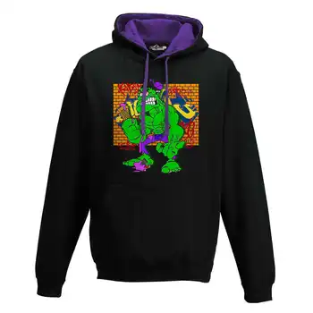 

Hood Sweatshirt Two-Color Film Hero Cartoon Murals Muscles Ice Cream 2 S