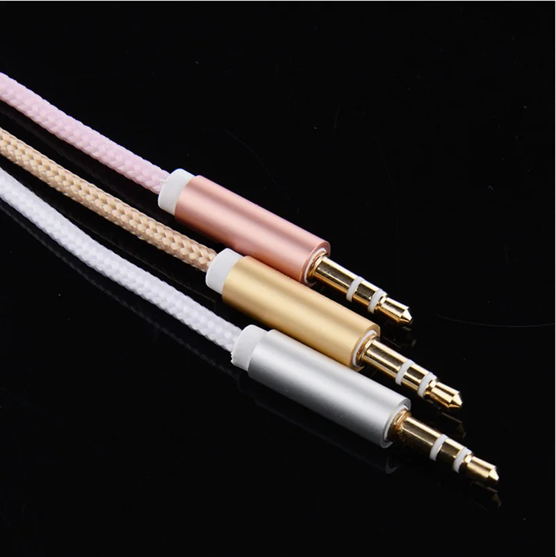 50pcs bundle 1m AUX Jack HD Audio Extension Cables 3 5mm Male to Female Auxiliary Stereo Cable 3 5 mm Speaker Headphone Cord