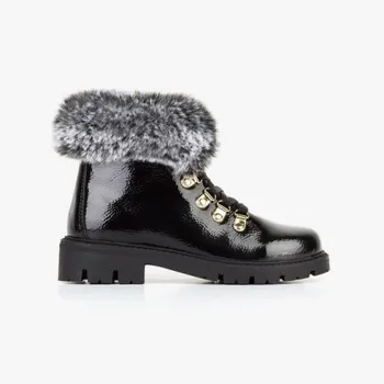 

Girl boots in black patent leather Strawberries by Conguitos