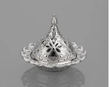 

SILVER SMALL SIZE color 1 pcs Turkish delight palm sugar food palm bowl pattern serve with Kitchen Supplies