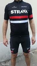 STRAVA ciclismo Jersey conjunto para hombre conjunto de pantalones cortos y pechera de verano 2021 de bicicleta de montaña bicicleta traje anti-UV bicicleta equipo de carreras uniforme ropa