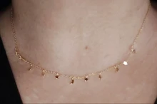 Collares de plata de ley 925 para mujer, cadena de clavícula de estrella, Luna, Rayo, joyería de lujo S925, collares
