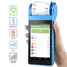 Loyverse pos アンドロイド 7.0 pos pda ミニレシートプリンタ 58 ミリメートル gps ハンドヘルド pos 端末 nfc ブルートゥース無線 lan 3 グラム gps カメラ pda