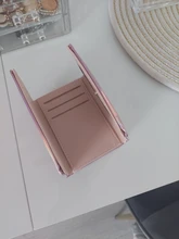 LIMIT-cartera de lujo de cuero PU para mujer, Mini billetera láser de lujo para chicas, tarjetero, monedero, embrague, 500