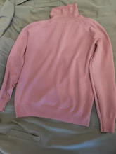 Suéter de cuello alto de Cachemira para mujer, Jersey de punto de manga larga, grueso y suelto, Invierno