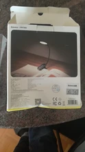 Baseus LED Clip Table Lamp Stepless Dimmable Wireless Desk Lamp Touch USB Rechargeable