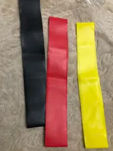 5 colores RESISTENCIA DE LA Yoga de bandas de goma interior al aire libre de equipos de Fitness de 0,35mm-1,1mm de Pilates entrenamiento deportivo elástico de entrenamiento bandas