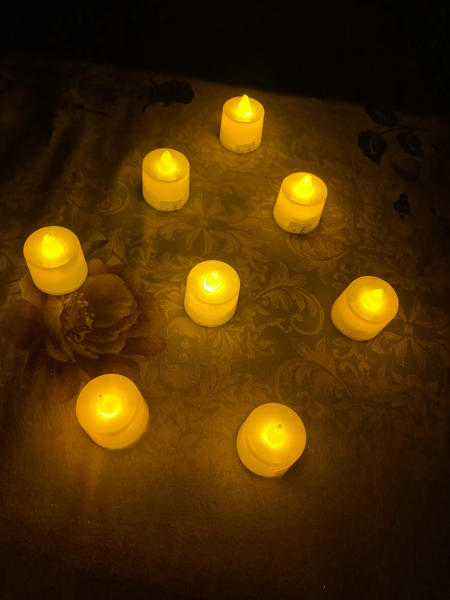 Flameless LED Tea Lights Candles Battery Powered Coloful Flickering Pillar Candles photo review