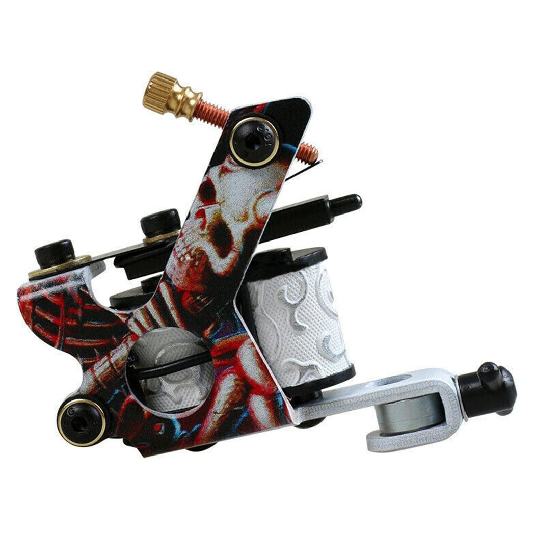 Набор татуировщика тату мастер: 2 машинки блок питания иглы пигмент удобные нескользкие прочные