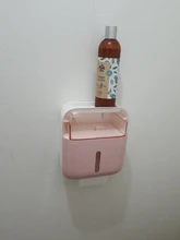 Toilet-Paper-Holder Tray Storage-Box Bathroom Shelf Waterproof Towel Wall-Mounted Plastic