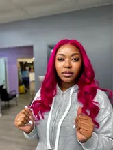 Hair-Bundles Lace-Closure Human-Hair 99J Burgundy Euphoria Straight Brazilian 13x4 