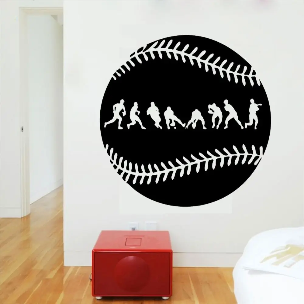 Бейсбольный мяч бейсбольный плеер настенное искусство бейсбольная Спортивная