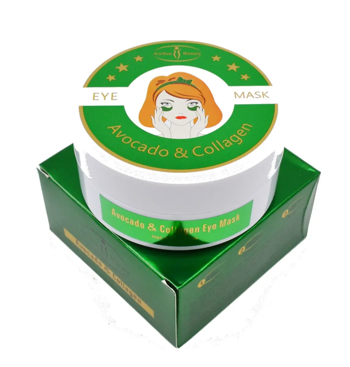 Aichun Beauty Патчи с экстрактом авокадо и коллагеном Avocado &amp Collagen AC31923 | Красота