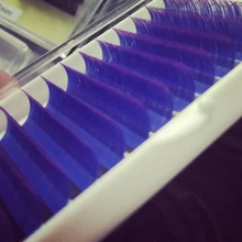 False-Lashes HBZGTLAD Curl 8-15mm Blue Yellow C/D Brand-New