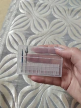 Caja de almacenamiento clara de 10/20/30 ranuras para limas de uñas, contenedor para accesorios de uñas