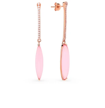 

Silver earrings with alpanite and cubic zirconia sunlight sample 925
