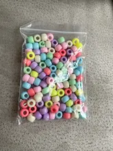 Trenzas multicolores de ganchillo de plástico para niña, niña, niño y mujer, cuentas de dreadlock, anillos de tubo, accesorios para el cabello, 100 Uds.