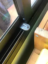 Vanzlife-Pestillo de seguridad ajustable para puertas y ventanas, cerradura de seguridad, seguro antirrobo, tope para ventana móvil